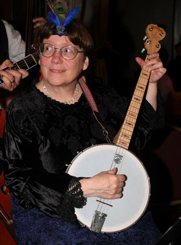 Fear not — 'tis only a four-string parlour banjo!