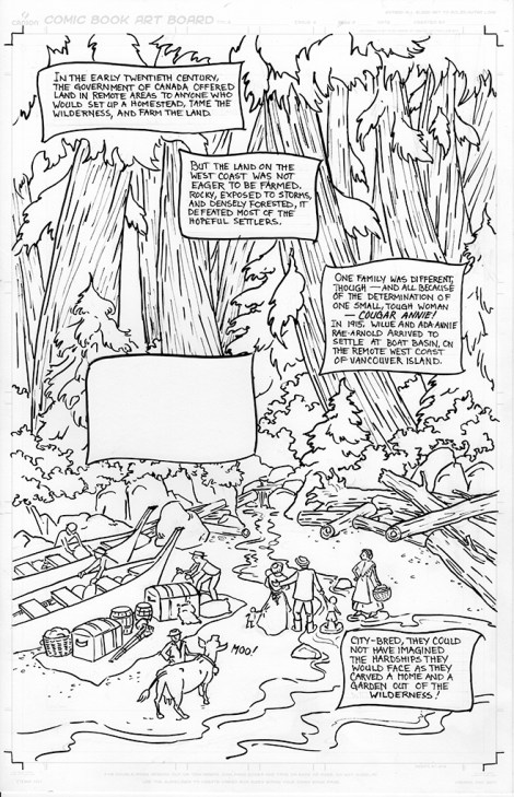 "Cougar Annie" inked, page 1