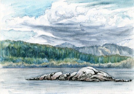 Saxe Point View — my friends and I walked around quite a while before we found this vista. I love painting rocks, so this kept me happy for a while.