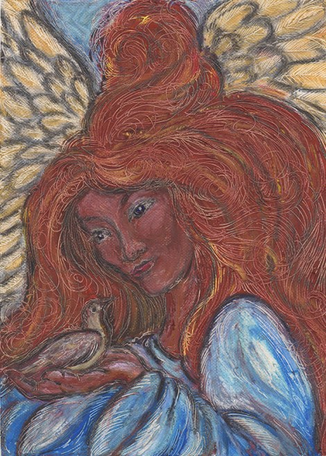 sm.oil pastel angel