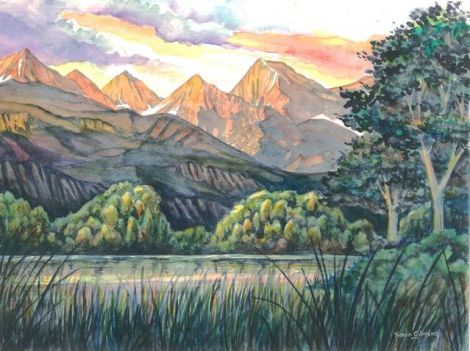 "Willow Banks" — part of a large wetland park at the base of Montana's Mission Mountains that I visited once.