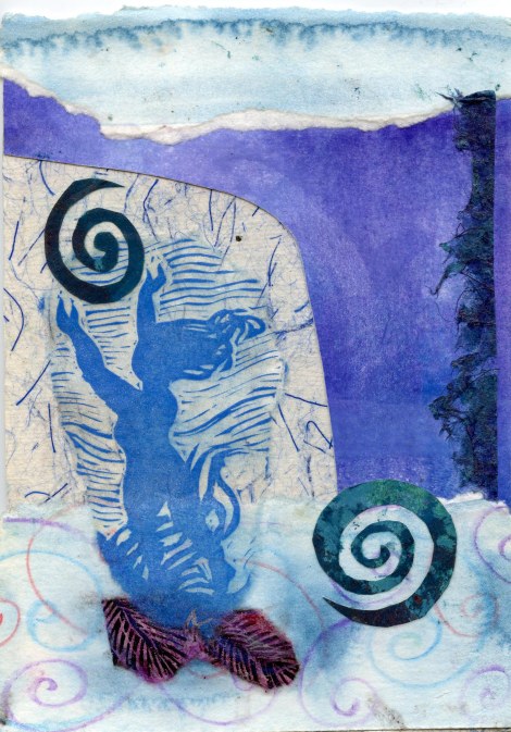 Juggle the Light — hand decorated and printed papers, handmade paper