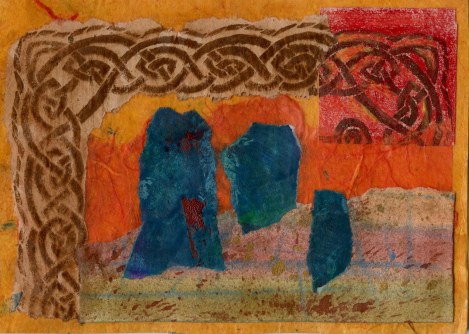 Stone Magic — hand decorated and printed papers, handmade paper