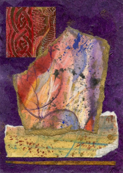 Stone Wisdom — hand decorated and printed papers, handmade paper