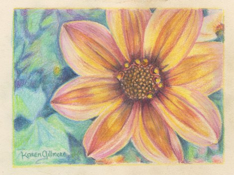 Much burnishing and colour adjusting later, I have  a picture I'm happy with!