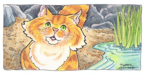 Pigma micron pens and watercolour pencil