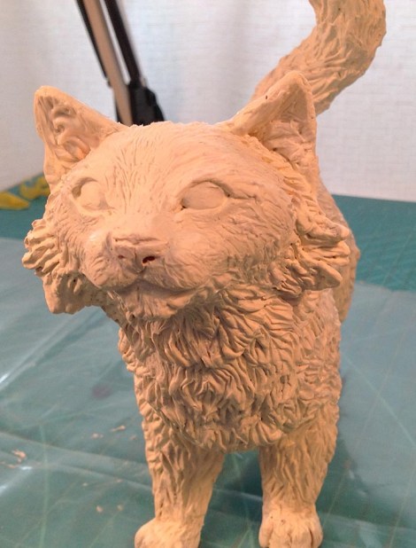 Here's Spam with his detailed fur.