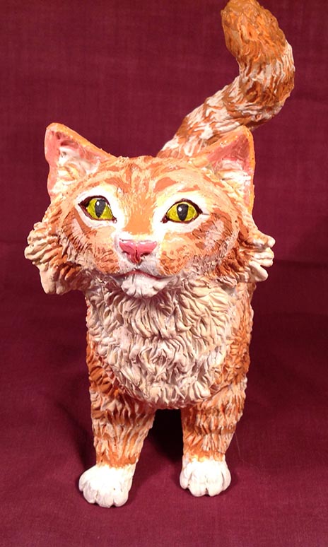 I added some "mascara" around his eyes to bring out the green glow.