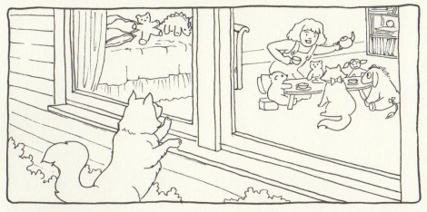 Spam checks up on his little sister, who lives with an ex-zombie family. Fortunately, no zombie dolls have been invited to the tea party.