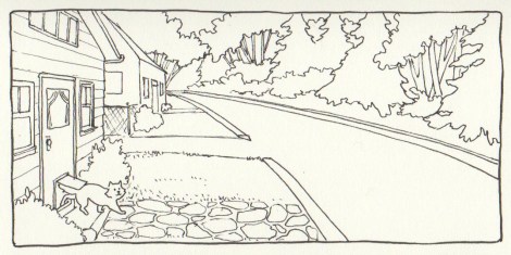 Ah, a fine, spring morning! What could be better, especially when you have your very own cat door?