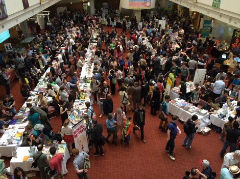 TCAF is all about the creators of indie comics and small press publishers. I wish I could have bought something from each of them, but I'd have had to open my own library. Oh, and win the lottery!