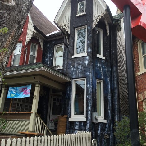 Why have a boring old Victorian tower on your house when you can have a mysterious midnight forest?