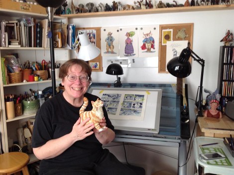 Here's me and my little pal Spam in the studio!