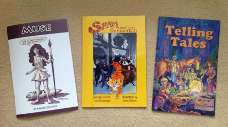 I now have three comics to sell next weekend, as well as my fantasy prints and possibly original art. I may make some prints of the characters, too.