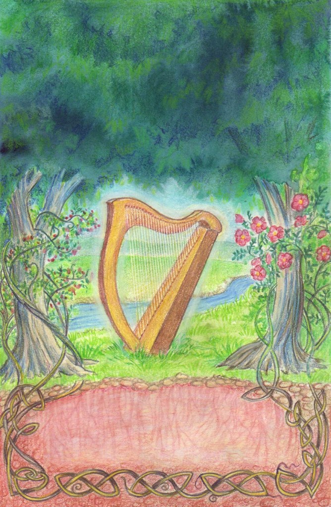 In Picking the Ballad's Bones, the protagonists go to Ireland to find the roots of  their music, so I had to include some Celtic knotty roots.