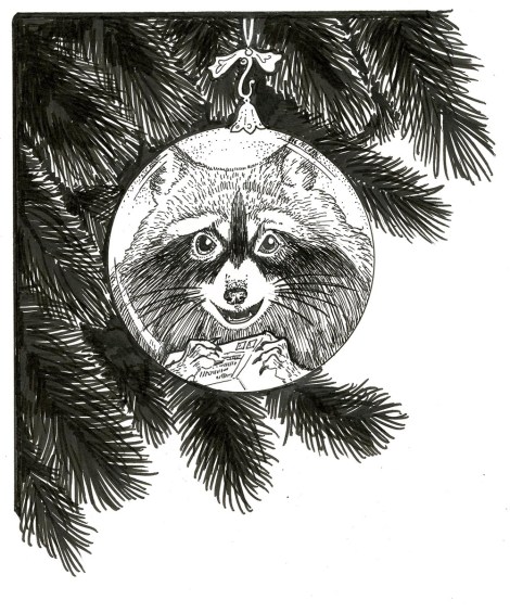 I used Paper for Pens with Pigma Micron pens and brush Marker for Renfrew the Raccoon's illustration from Father Christmas.