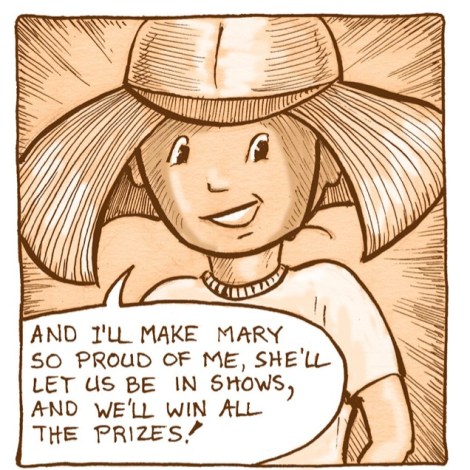 This balloon fits into the corner of the panel, maximizing the use of the space.