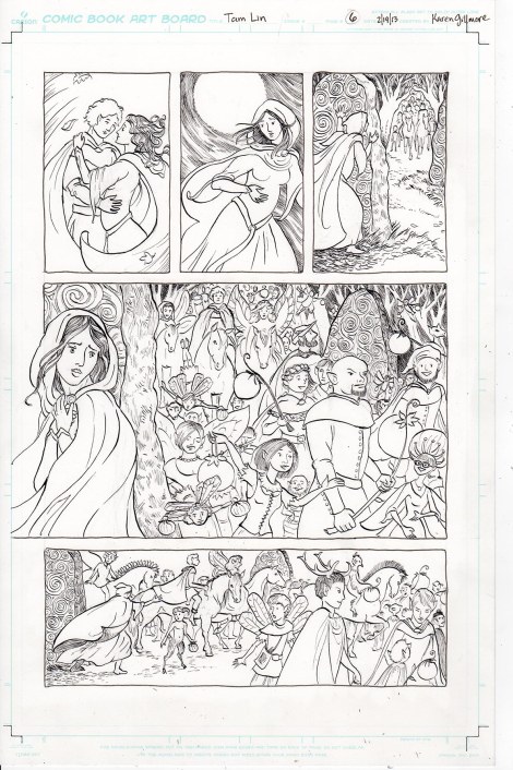 Tam Lin — Janet assures Tam Lin that she will meet him at the Fairy Ride and rescue him.