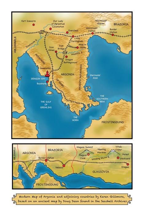 The colour version of the map, for use in the e-book.
