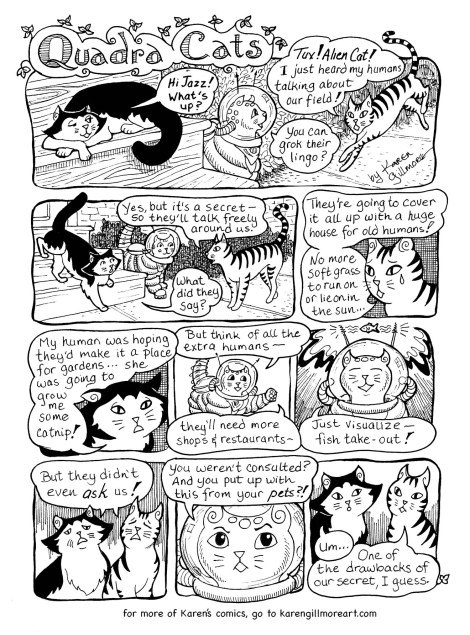 Tux, Jazz, and Alien Cat discover that silence is not always the best policy.