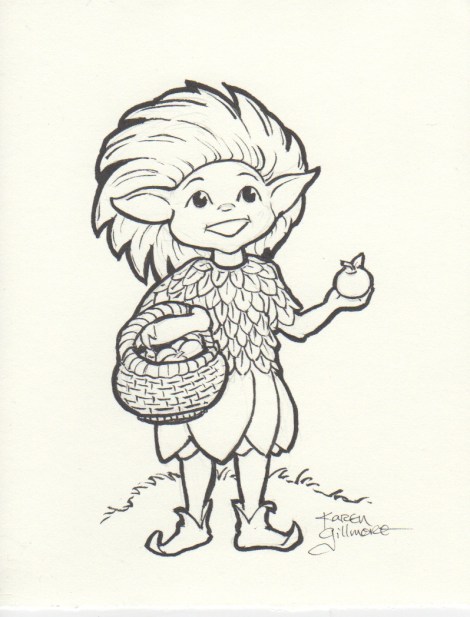 Those are crabapples; that's why they're the right size for this tiny sprite!