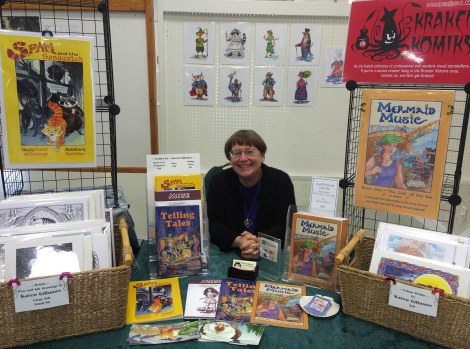 The obligatory photo of me behind the comics!