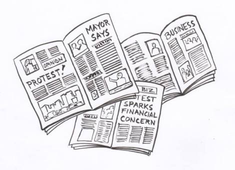 I did all the drawings for this video project in ink with my brush pen…