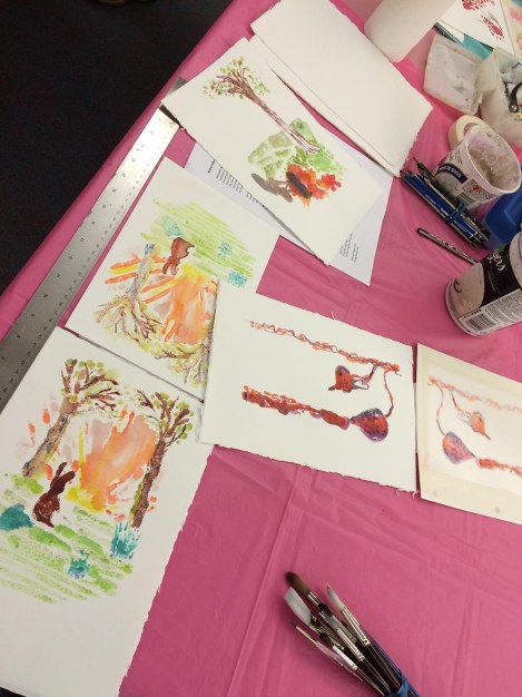 Here's another image that I think would make a great illustration: the little rabbit silhouetted in front of the warm, bright light of a sunrise.