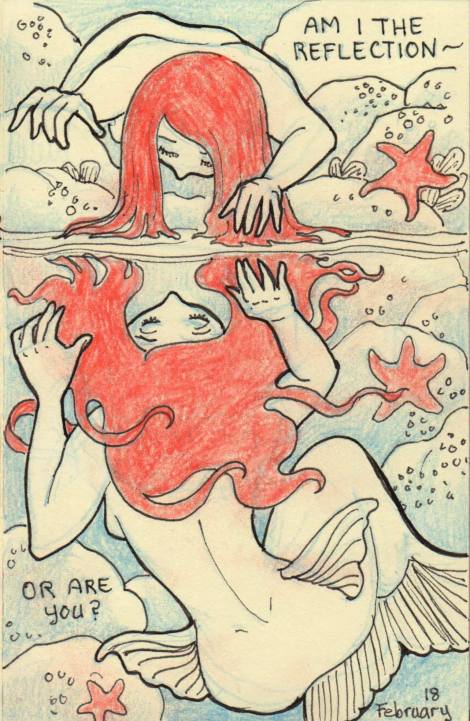 I think this one is my favourite of the whole album. Might have to translate it to a bigger painting.