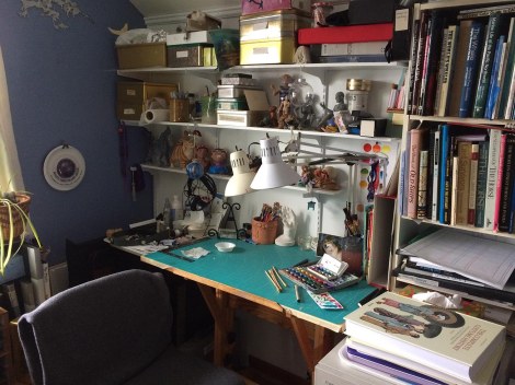 3 studio watercolour desk